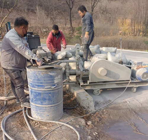 翼城路面下沉注浆